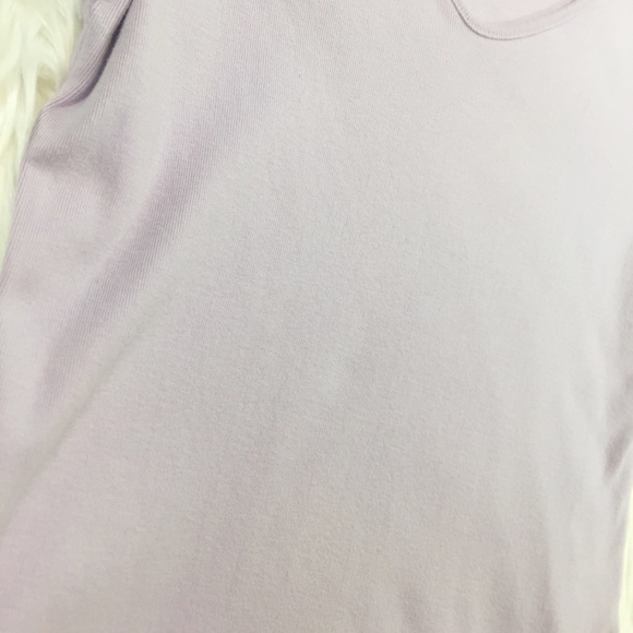 Vneck Lavender Basic Tee AC Collection Paris - Picture 8 of 8